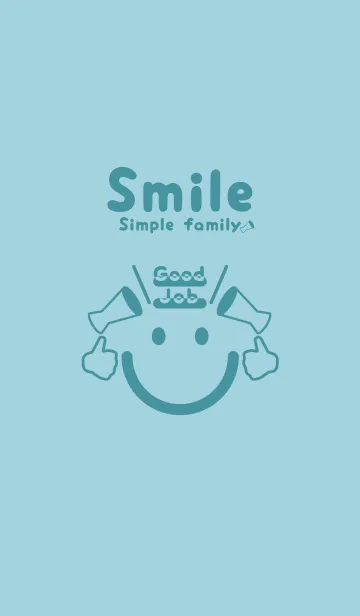 [LINE着せ替え] スマイル＆グッジョブ スプレーグリーンの画像1