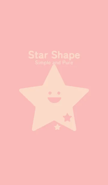 [LINE着せ替え] 星型の着せかえ 桜貝色の画像1