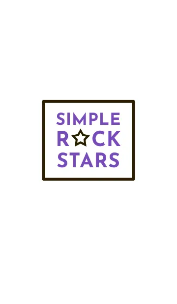 [LINE着せ替え] シンプル ロック スター 119の画像1