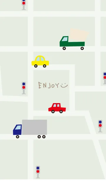 [LINE着せ替え] いろんな車が走る11の画像1