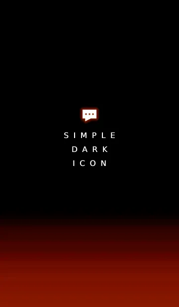 [LINE着せ替え] シンプル ダーク アイコン 157の画像1