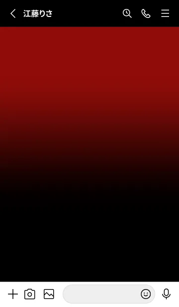 [LINE着せ替え] Black & Scarlet Red Theme V.4 (JP)の画像2