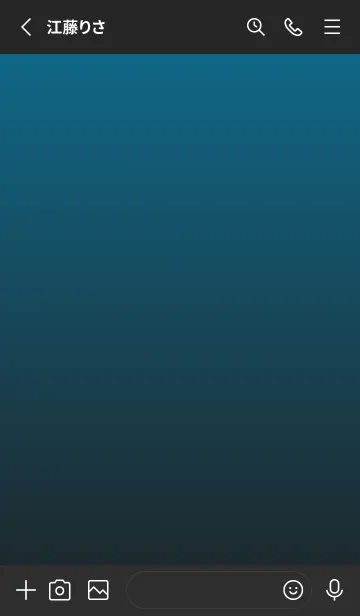 [LINE着せ替え] Simple original Blue and blackの画像2