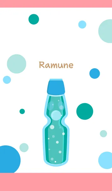 [LINE着せ替え] ラムネのすっきり着せかえ 薄いピンクの画像1