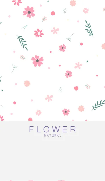 [LINE着せ替え] FLOWER WHITE -NATURAL- 19の画像1