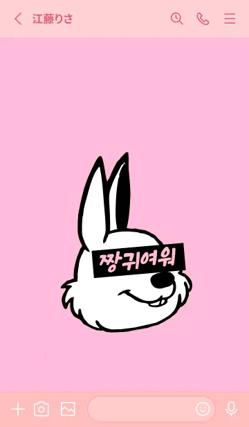 [LINE着せ替え] KOREA RABBIT THEME 45の画像2