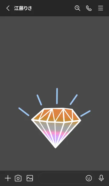 [LINE着せ替え] グラデーション ダイヤモンド .56の画像2