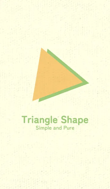 [LINE着せ替え] 三角型の着せかえ マリーゴールドイエローの画像1