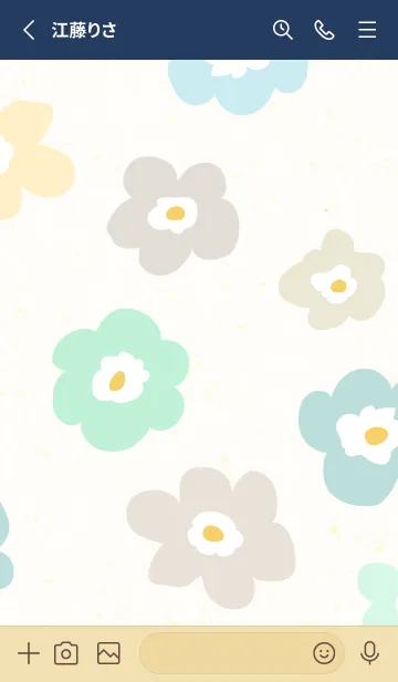 [LINE着せ替え] 花 北欧風 大人20の画像2
