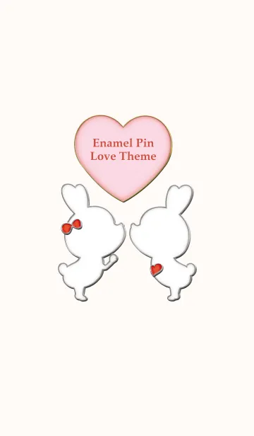 [LINE着せ替え] Enamel Pin LOVE Pair 67の画像1