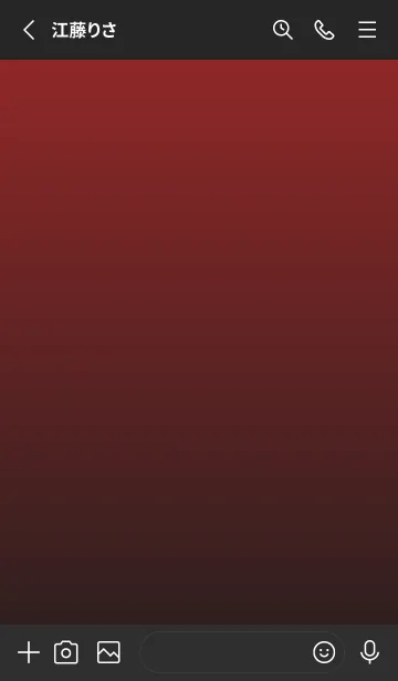 [LINE着せ替え] Simple original Red and blackの画像2