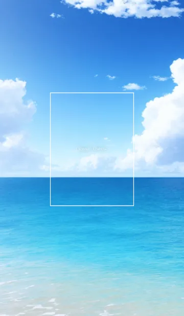 [LINE着せ替え] Ocean Theme - 020 WHの画像1
