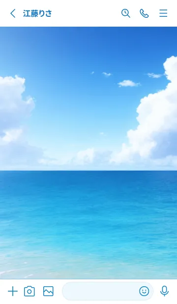 [LINE着せ替え] Ocean Theme - 020 WHの画像2