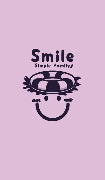 [LINE着せ替え] スマイル＆サマー ペールライラックの画像1