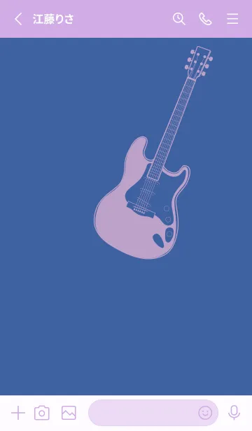 [LINE着せ替え] ELECTRIC GUITAR CLR Hidrange blueの画像2