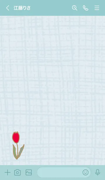 [LINE着せ替え] シンプル チューリップ12の画像2
