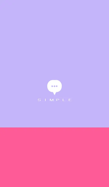 [LINE着せ替え] シンプル（ピンク パープル）V.1540の画像1