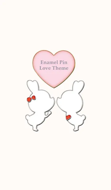 [LINE着せ替え] Enamel Pin LOVE Pair 68の画像1