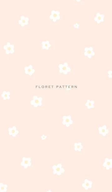 [LINE着せ替え] Floret Pattern - VSC 04-02 ピンクの画像1