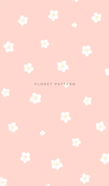 [LINE着せ替え] Floret Pattern - VSC 04-03 Pinkの画像1