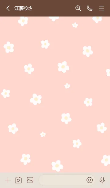 [LINE着せ替え] Floret Pattern - VSC 04-03 Pinkの画像2