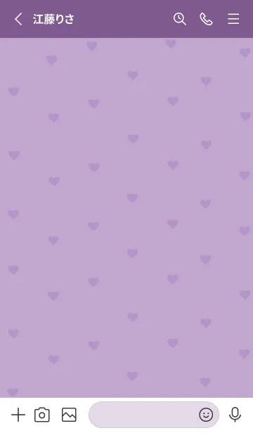 [LINE着せ替え] pattern_heart (purple)の画像2