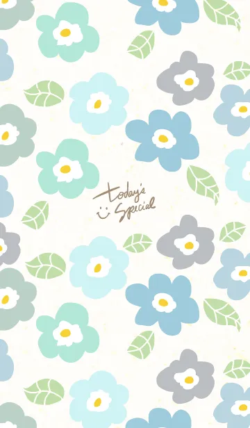 [LINE着せ替え] かわいい花と葉っぱ9の画像1