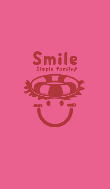 [LINE着せ替え] スマイル＆サマー ローズレッドの画像1