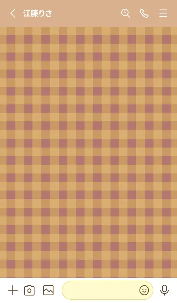 [LINE着せ替え] ハート ギンガムチェック 41の画像2