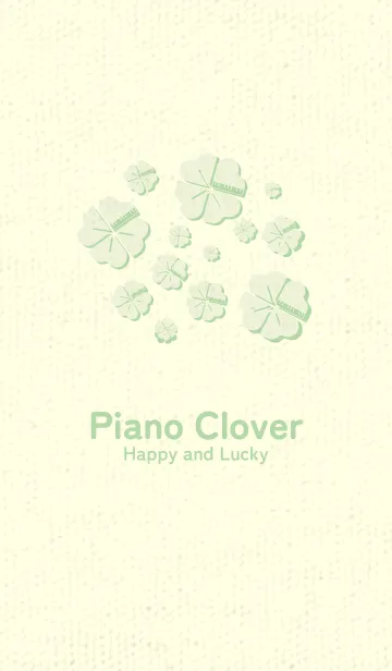 [LINE着せ替え] Piano clover 白百合の画像1