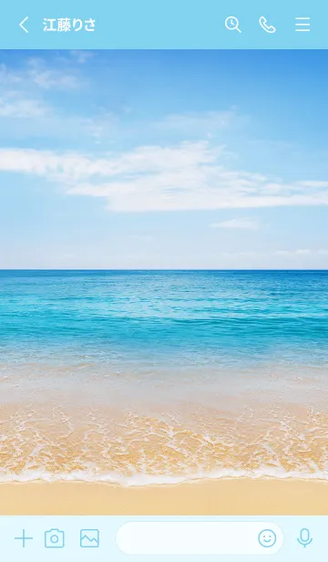 [LINE着せ替え] 砂浜と透き通る海♪の画像2