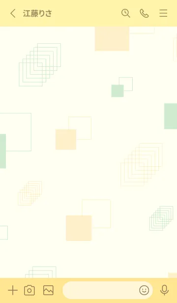 [LINE着せ替え] くすみカラーな四角21の画像2