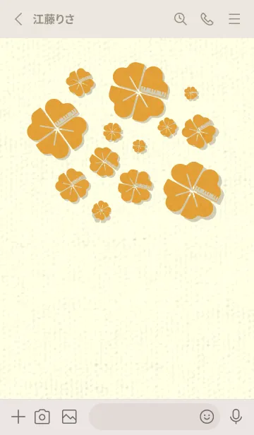 [LINE着せ替え] Piano clover パンプキンの画像2