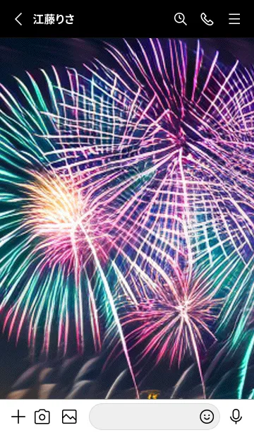 [LINE着せ替え] 夏夜のカケラ#GX022。の画像2