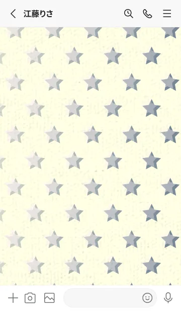 [LINE着せ替え] 星のドッドきせかえ 桜色の画像2