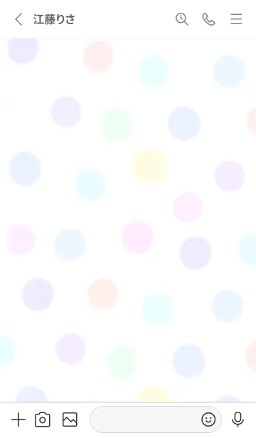 [LINE着せ替え] カラフル。水玉。水彩の画像2