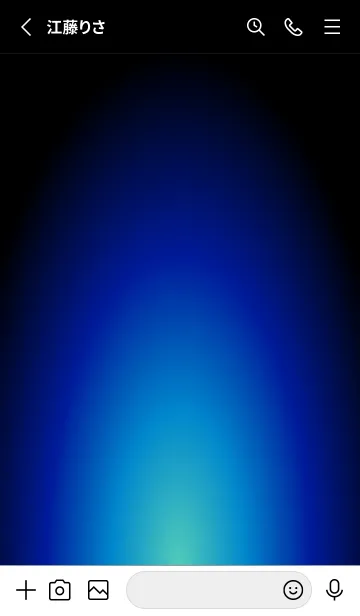 [LINE着せ替え] アクア グラデーションライト 青の画像2