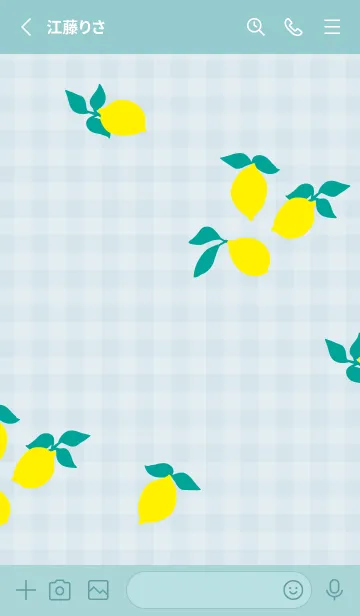 [LINE着せ替え] レモン シンプルかわいい14の画像2