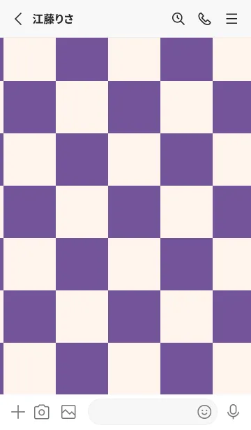 [LINE着せ替え] 江戸紫■貝殻色.TKCの画像2