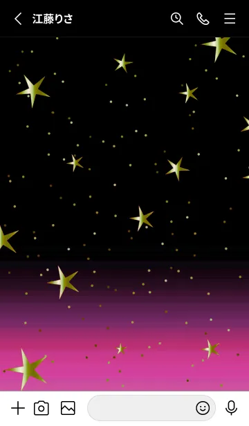 [LINE着せ替え] キラキラ ‐グラデーション・スター 42の画像2