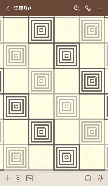 [LINE着せ替え] 和音 市松模様 音符  スレートグレイの画像2