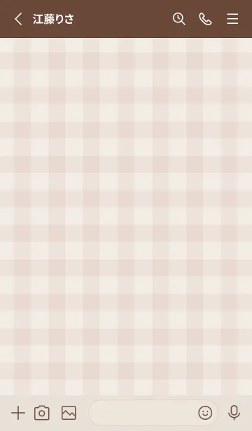 [LINE着せ替え] レトロヴィンテージ風チェック柄♡Pinkの画像2