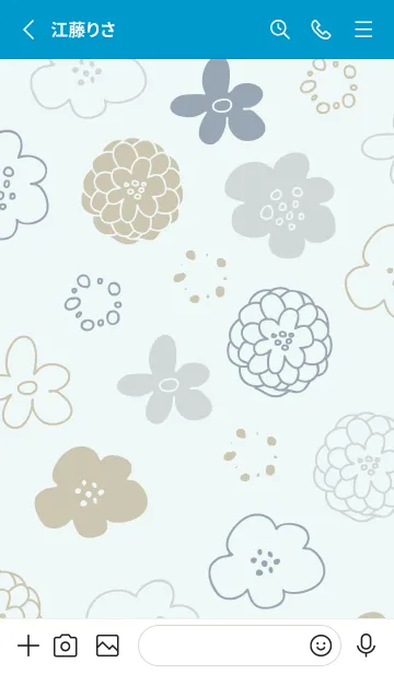 [LINE着せ替え] 花 シック14の画像2