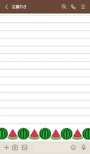 [LINE着せ替え] スイカのノートの着せかえ/ブルーパープルの画像2