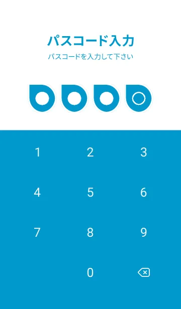 [LINE着せ替え] blue color J32の画像4