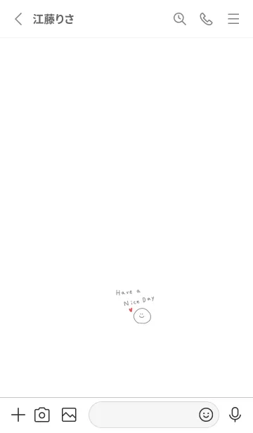 [LINE着せ替え] ホワイト。グレー。スマイル。の画像2