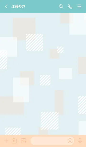 [LINE着せ替え] オシャレな四角26の画像2