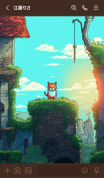 [LINE着せ替え] 野良猫の風景-迷石都市(日本語版)の画像2