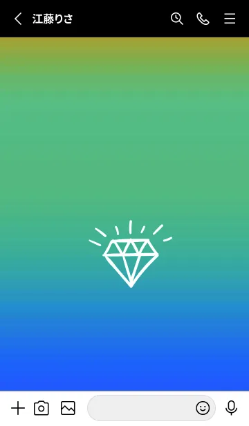 [LINE着せ替え] グラデーション ダイアモンド  276の画像2