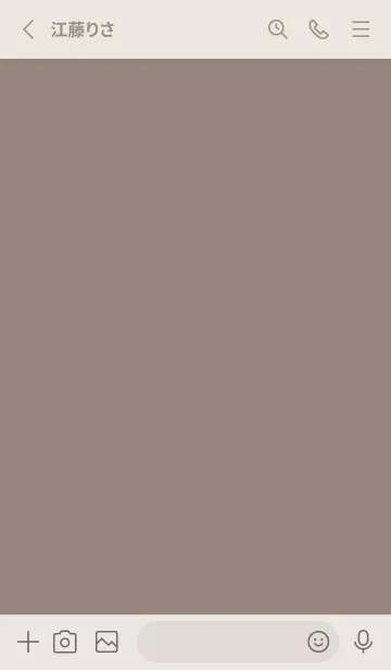 [LINE着せ替え] 白×グレージュ。シンプル。の画像2